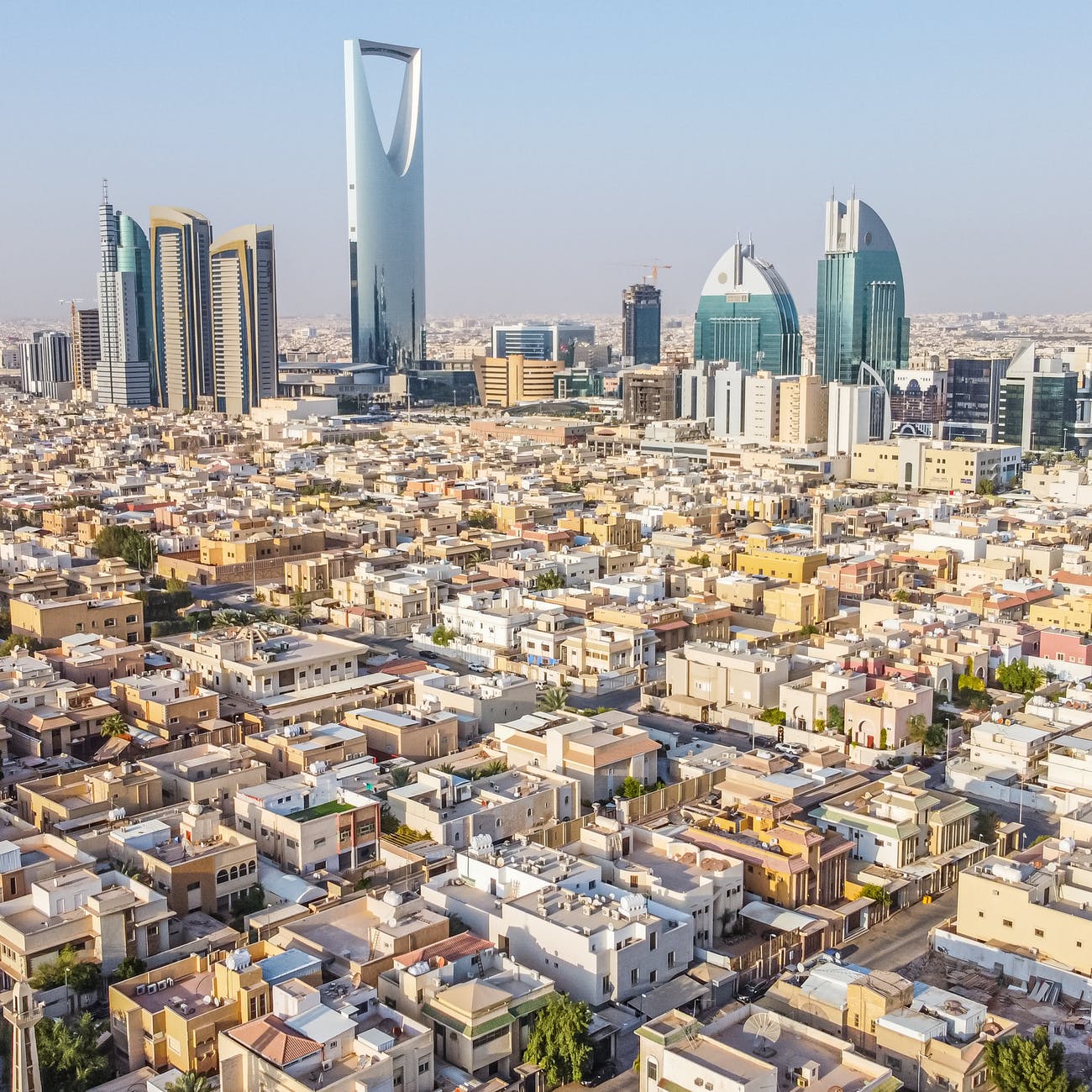 city buildings under blue sky